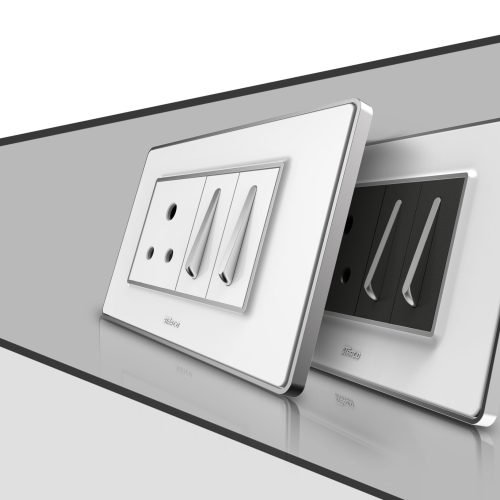 KICK PLATE WITH AIR SILVER SWITCH AND 3PIN SOCKET